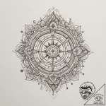 Tattoo sketch a group of small, identical sym… – tattoo sketch (№1755067970_0, 13.08.2025 06:52) — tattoovalue.net