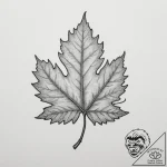 A minimalist tattoo of a single, perfect oak… – tattoo sketch (№1755069962_0, 13.08.2025 07:26) — tattoovalue.net
