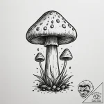 Tattoo design a tiny pixelated mushroom dotwo… – tattoo sketch (№1755070760_0, 13.08.2025 07:39) — tattoovalue.net