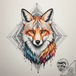 Tattoo sketch a geometric animal silhouette (… – tattoo sketch (№1755073552_0, 13.08.2025 08:25) — tattoovalue.net