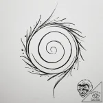 Tattoo design a tiny, abstract galaxy swirl o… – tattoo sketch (№1755074547_0, 13.08.2025 08:42) — tattoovalue.net