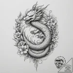 Tattoo design a single feather or leaf that s… – tattoo sketch (№1755074749_0, 13.08.2025 08:45) — tattoovalue.net