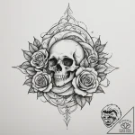 Tattoo design an abstract “fast travel” icon… – tattoo sketch (№1755078932_0, 13.08.2025 09:55) — tattoovalue.net