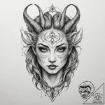 Tattoo sketch a neo-traditional portrait of a… – tattoo sketch (№1755083127_0, 13.08.2025 11:05) — tattoovalue.net