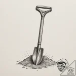 Tattoo design a generic military shovel or en… – tattoo sketch (№1755083722_0, 13.08.2025 11:15) — tattoovalue.net