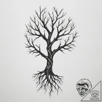 64. tattoo design: a “chernobog” rune intertw… – tattoo sketch (№1755083920_0, 13.08.2025 11:18) — tattoovalue.net