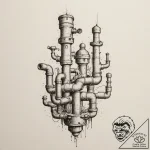 Tattoo design a classic platformer level layo… – tattoo sketch (№1755084319_0, 13.08.2025 11:25) — tattoovalue.net