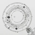 Tattoo design a simple planet outline with ti… – tattoo sketch (№1755085116_0, 13.08.2025 11:38) — tattoovalue.net