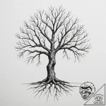 Tattoo sketch ‘skill tree’ with branching lin… – tattoo sketch (№1755086715_0, 13.08.2025 12:05) — tattoovalue.net