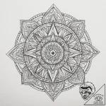 Tattoo design a geometric abstract representa… – tattoo sketch (№1755087701_0, 13.08.2025 12:21) — tattoovalue.net