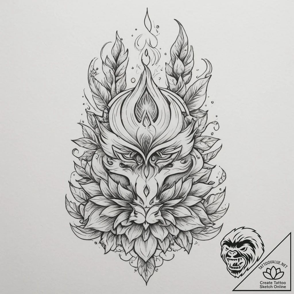 р сѓрѕр° р’рµрґр° (veda, knowledge, wisdom, p... - tattoo sketch (№1755088900_0, 13.08.2025 12:41) — tattoovalue.net