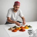 A photo of a street vendor in marrakech, arra… – tattoo sketch (№1755089500_0, 13.08.2025 12:51) — tattoovalue.net