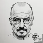 Walter white’s face from breaking bad, tattoo… – tattoo sketch (№1755090917_0, 13.08.2025 13:15) — tattoovalue.net