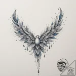 Tattoo design a neck with a delicate line res… – tattoo sketch (№1755091510_0, 13.08.2025 13:25) — tattoovalue.net