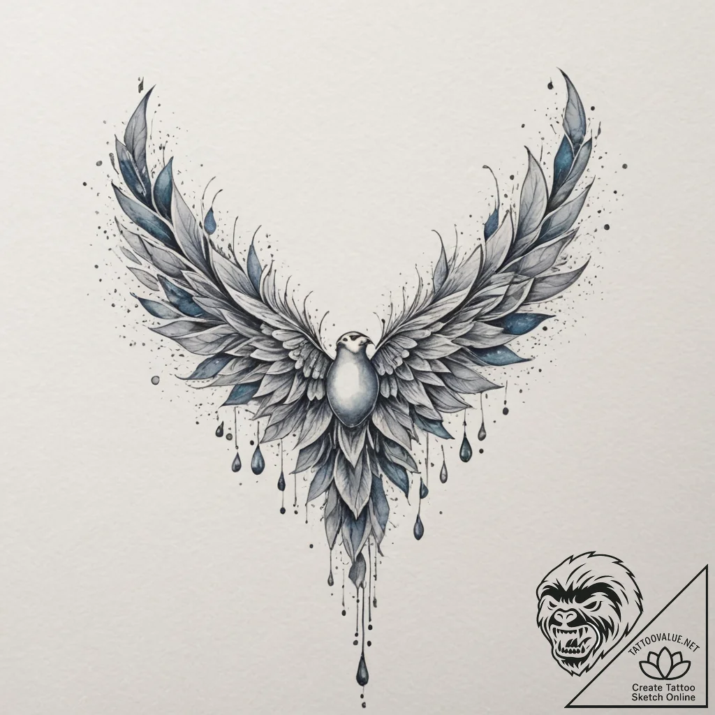 Tattoo design a neck with a delicate line res... - tattoo sketch (№1755091510_0, 13.08.2025 13:25) — tattoovalue.net