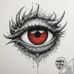 Dragon’s eye (closeup), concept art for tatto… – tattoo sketch (№1755091720_0, 13.08.2025 13:28) — tattoovalue.net