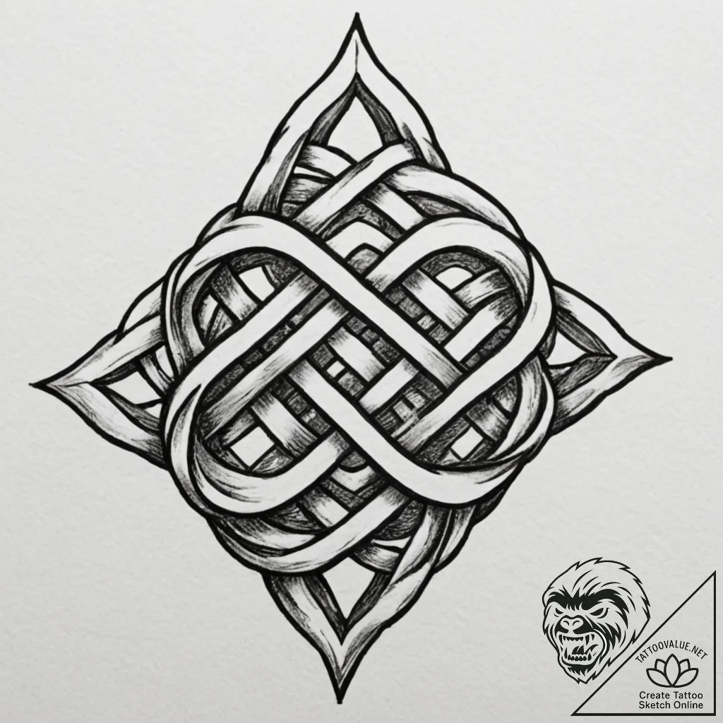 Tattoo design a classic 'moorish' or 'celtic'... - tattoo sketch (№1755093113_0, 13.08.2025 13:51) — tattoovalue.net