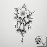 Bells (flower) – tattoo sketch (№1755093710_0, 13.08.2025 14:01) — tattoovalue.net