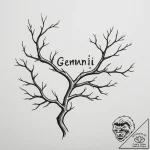 Tattoo sketch “i think” text for gemini, with… – tattoo sketch (№1755094109_0, 13.08.2025 14:08) — tattoovalue.net