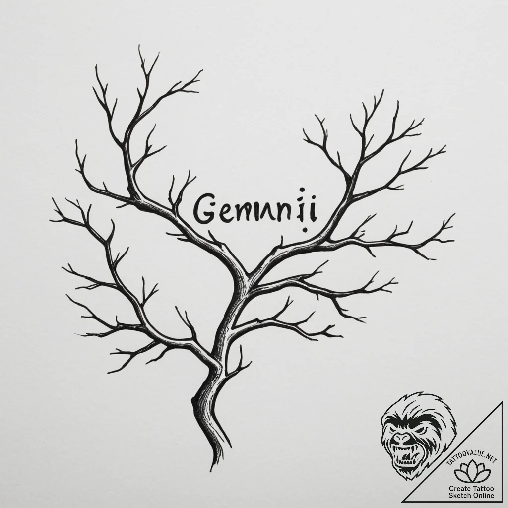 Tattoo sketch "i think" text for gemini, with... - tattoo sketch (№1755094109_0, 13.08.2025 14:08) — tattoovalue.net
