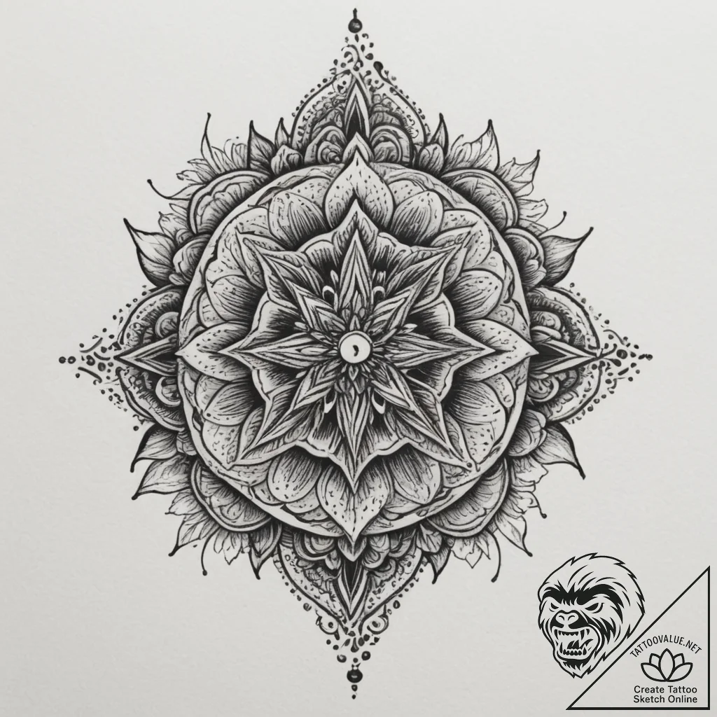 Tattoo design a small, unique motif that hold... - tattoo sketch (№1755094306_0, 13.08.2025 14:11) — tattoovalue.net