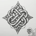 Tattoo design a stylized ‘family’ knot from v… – tattoo sketch (№1755095896_0, 13.08.2025 14:38) — tattoovalue.net