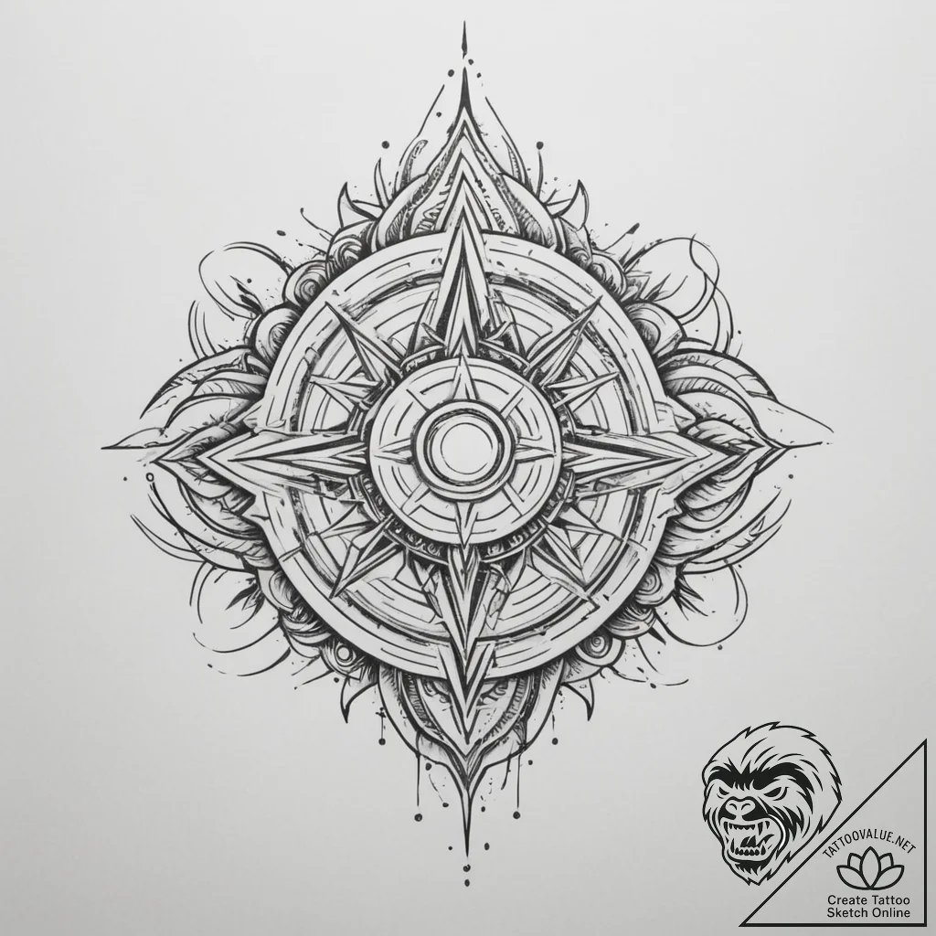 Tattoo design an abstract "respawn" animation... - tattoo sketch (№1755097696_0, 13.08.2025 15:08) — tattoovalue.net