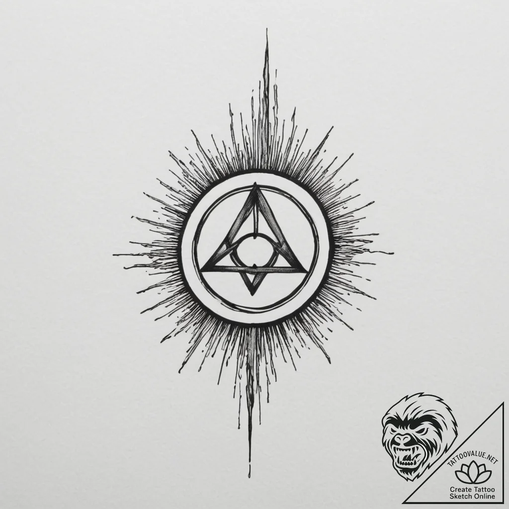 Tattoo design a static charge emanating from... - tattoo sketch (№1755099514_0, 13.08.2025 15:38) — tattoovalue.net