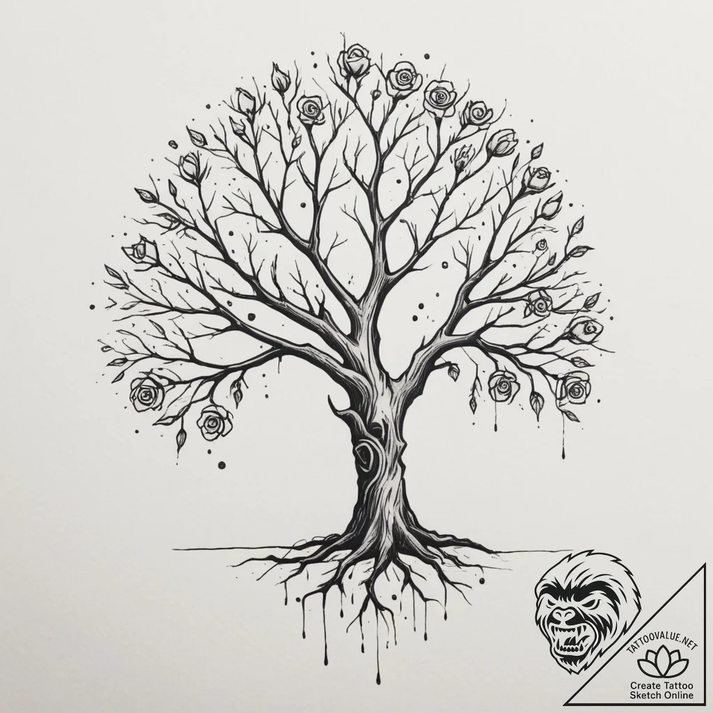 Tattoo sketch: a simple, stark tattoo of a ba... - tattoo sketch (№1755099914_0, 13.08.2025 15:45) — tattoovalue.net