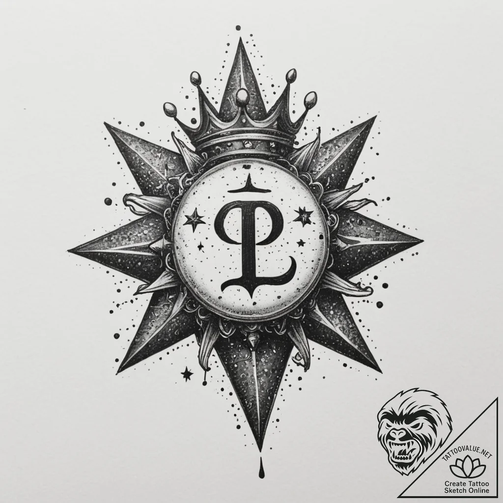Tattoo sketch a "player 1" or "player 2" badg... - tattoo sketch (№1755100122_0, 13.08.2025 15:48) — tattoovalue.net