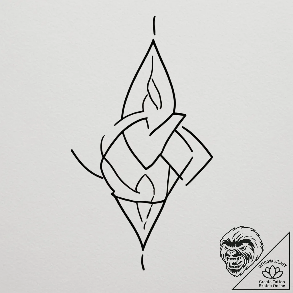 Lgbt symbol - tattoo sketch (№1755100331_0, 13.08.2025 15:52) — tattoovalue.net