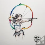 Tattoo sketch a sagittarius archer, drawing a… – tattoo sketch (№1755103716_0, 13.08.2025 16:48) — tattoovalue.net