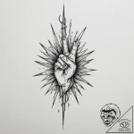р сѓрѕр° рўрёр»р° (strength, power, victory),… – tattoo sketch (№1755103912_0, 13.08.2025 16:51) — tattoovalue.net