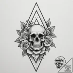 Tattoo sketch a solid blackwork triangle poin… – tattoo sketch (№1755107454_0, 13.08.2025 17:50) — tattoovalue.net
