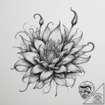 Venus flytrap, tattoo flash sheet design, on… – tattoo sketch (№1755108242_0, 13.08.2025 18:04) — tattoovalue.net