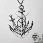 Tattoo design a pair of anchors, one on each… – tattoo sketch (№1755109239_0, 13.08.2025 18:20) — tattoovalue.net