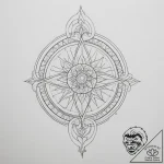 A lone figure standing at the end of a pier o… – tattoo sketch (№1755115588_0, 13.08.2025 20:06) — tattoovalue.net