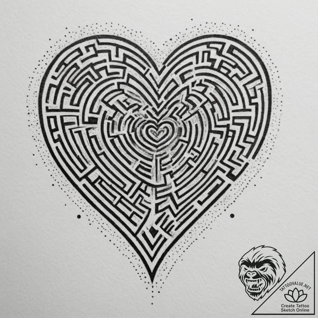 Tattoo sketch a delicate heart that is also a... - tattoo sketch (№1755116784_0, 13.08.2025 20:26) — tattoovalue.net