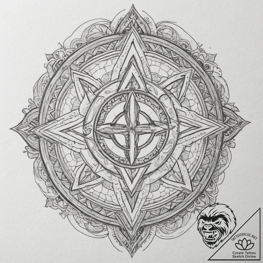 77. tattoo design: a "sila" rune with subtle... - tattoo sketch (№1755117390_0, 13.08.2025 20:36) — tattoovalue.net