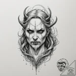 Charon on the river styx, tattoo line art, so… – tattoo sketch (№1755119397_0, 13.08.2025 21:09) — tattoovalue.net