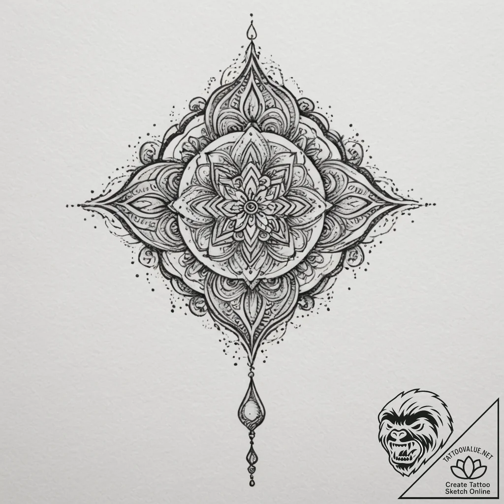 Tattoo sketch: a simple, elegant tattoo of a... - tattoo sketch (№1755119600_0, 13.08.2025 21:13) — tattoovalue.net
