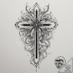 Tattoo design a subtle tribute ribbon integra… – tattoo sketch (№1755121588_0, 13.08.2025 21:46) — tattoovalue.net