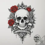 Mushroom cloud, artistic tattoo sketch, bold… – tattoo sketch (№1755123379_0, 13.08.2025 22:16) — tattoovalue.net