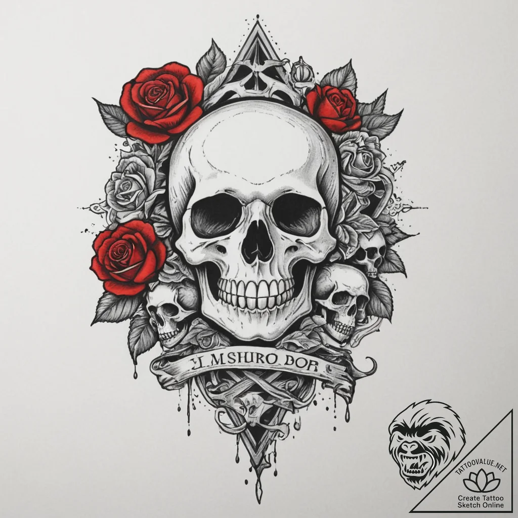 Mushroom cloud, artistic tattoo sketch, bold... - tattoo sketch (№1755123379_0, 13.08.2025 22:16) — tattoovalue.net