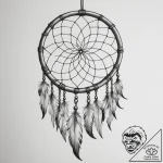 Dreamcatcher – tattoo sketch (№1755124176_0, 13.08.2025 22:29) — tattoovalue.net