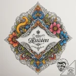 Tattoo sketch a royal banner with a family mo… – tattoo sketch (№1755125180_0, 13.08.2025 22:46) — tattoovalue.net