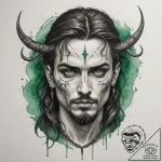 Tattoo design: a dark, atmospheric portrait o… – tattoo sketch (№1755127595_0, 13.08.2025 23:26) — tattoovalue.net