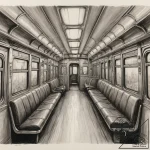 The interior of a subway car during rush hour… – tattoo sketch (№1755132015_0, 14.08.2025 00:40) — tattoovalue.net