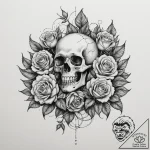 Tattoo design: a landscape of fertile fields… – tattoo sketch (№1755133809_0, 14.08.2025 01:10) — tattoovalue.net
