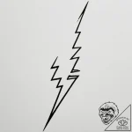 Tattoo sketch a lightning bolt striking a sol… – tattoo sketch (№1755134615_0, 14.08.2025 01:23) — tattoovalue.net